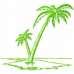 Flowers And Tree Embroidery Design 11